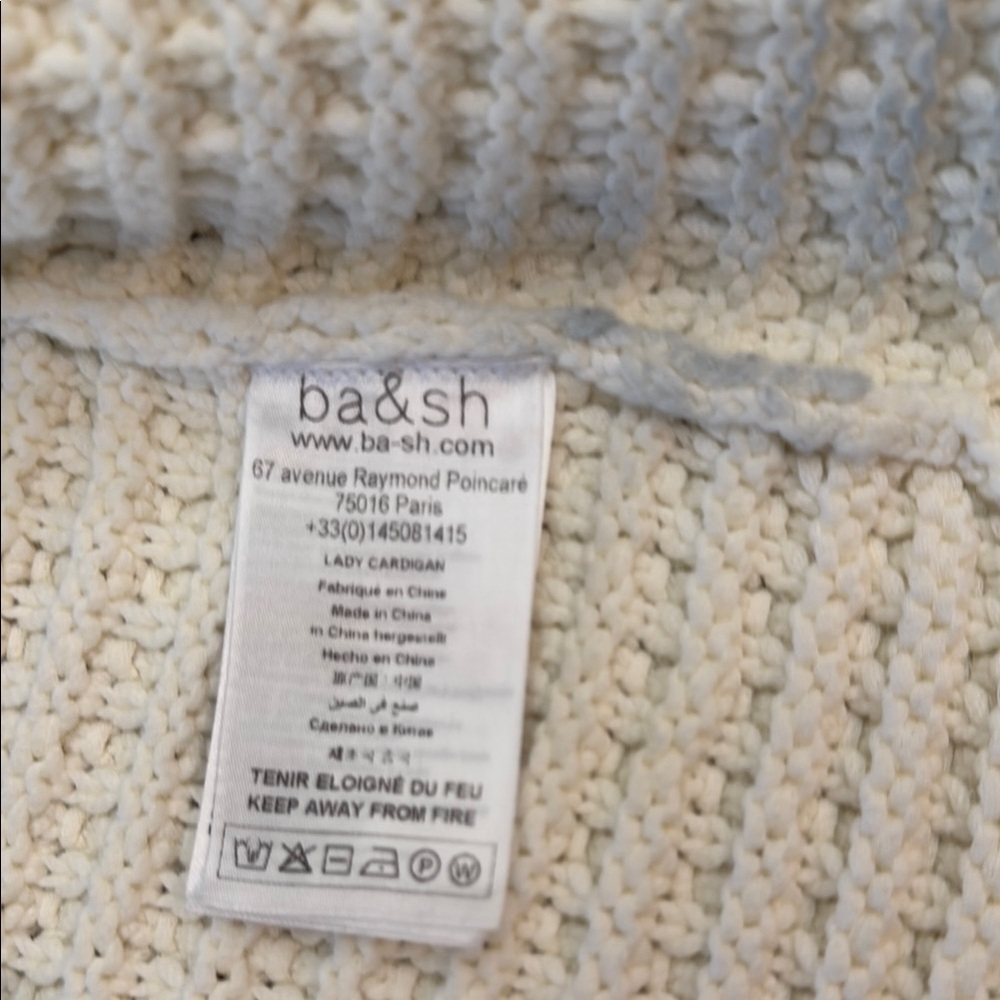 ba&sh Ivory Button-Up Cardigan - Picture 14 of 16